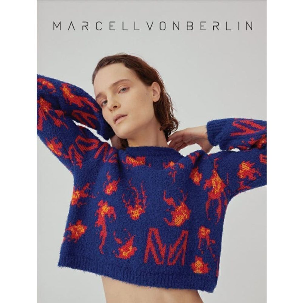 Marcell Von Berlin Blue Pullover Sweater NWT Sz. 4